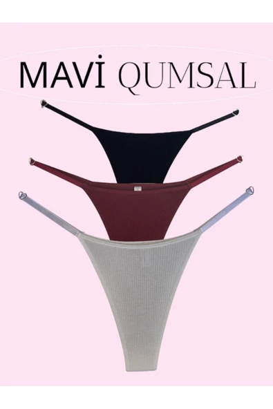 Ribana Halkalı Tanga 3'lü Set ürün görseli