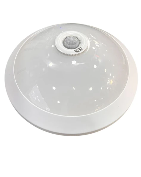 Horoz 400-020-143 Plastik 360  Sensörlü Tavan Armatürü Beyaz 2XE27 (Beyaz Kasa) (Plastik-Cam Gövde) - 3