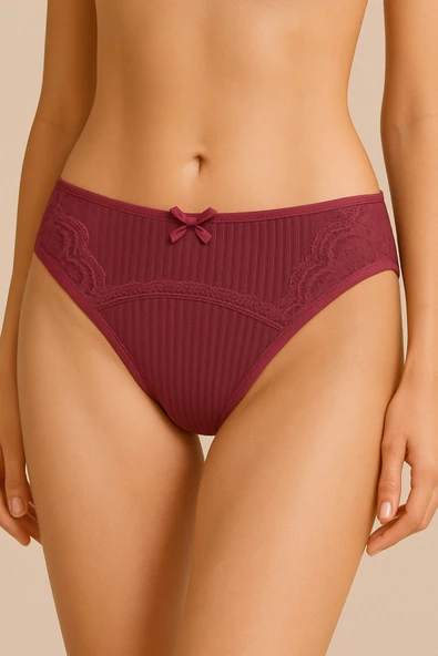 Ön Ribana Dantel Şeritli Bato 6'lı Set - Resim 2