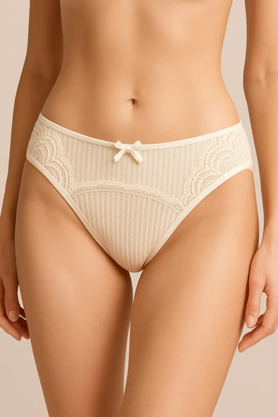 Ön Ribana Dantel Şeritli Bato 6'lı Set - Resim 5