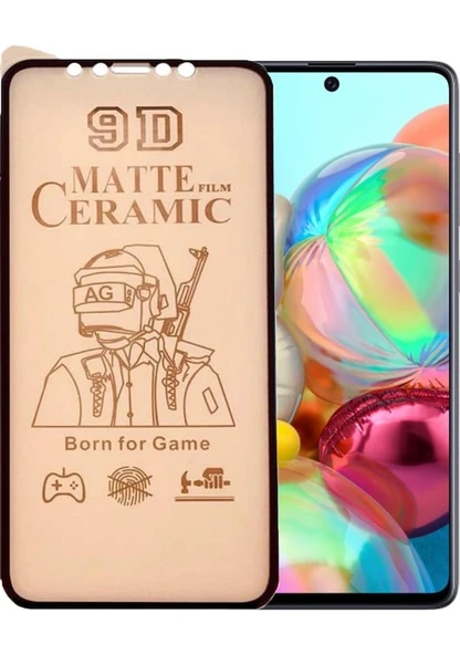 Samsung Galaxy A71 Mat Seramik Ekran Koruyucu Siyah ürün görseli 1