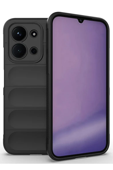 Xiaomi Redmi 15C 4G Kılıf Esnek TPU Oyuklu Arka Yüzey Tasarımlı Azn-Optimum ürün görseli 1