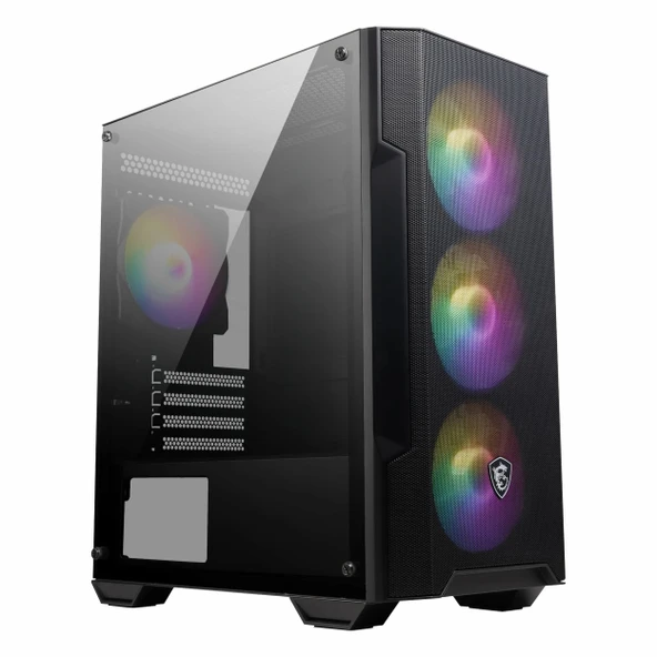 MSI MAG Forge M100A 500W USB 3.2 RGB mATX Mid Tower Siyah Kasa ürün görseli 1