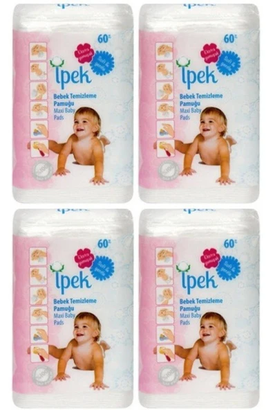 İpek Maxi Bebek Temizleme Pamugu 60 Li 4 Adet ürün görseli