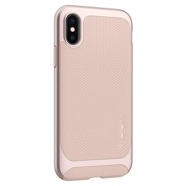Spigen iPhone X ile Uyumlu Kılıf Neo Hybrid Pale Dogwood - 4