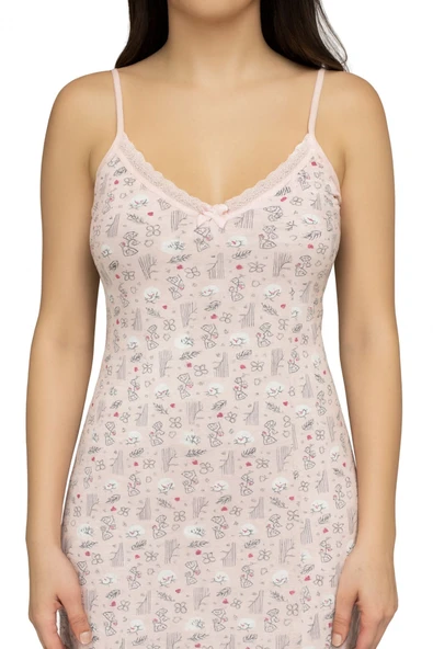 Önü Dantel İp Askılı Atlet 5'li Set - Resim 2