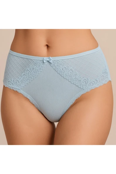 Önü Dantelli Ribana Bikini 6'lı Set - Resim 4