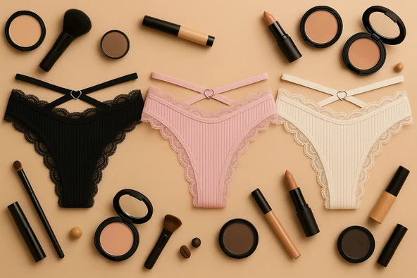 Ribana Halkalı Bikini 3'lü Set ürün görseli