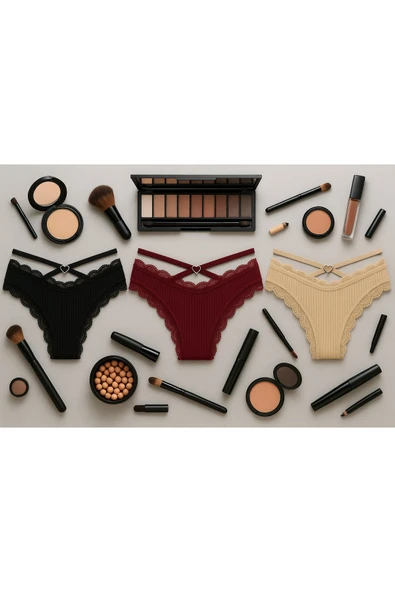 Ribana Halkalı Bikini 3'lü Set ürün görseli