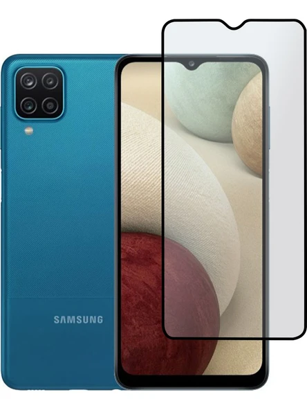 Samsung Galaxy A12 Mat Seramik Ekran Koruyucu Siyah ürün görseli 1