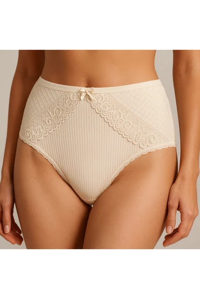 Önü Dantelli Ribana Bikini 6'lı Set - Resim 6