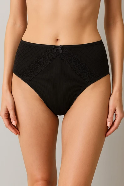 Önü Dantelli Ribana Bikini 6'lı Set - Resim 7