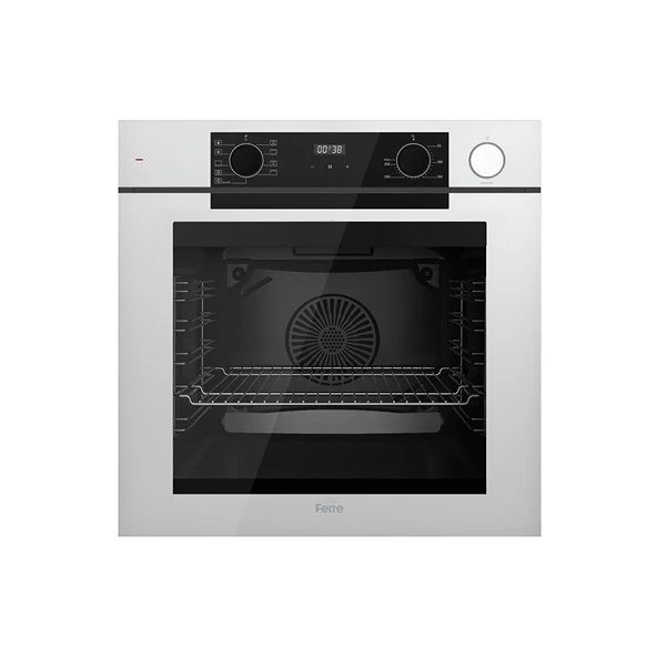 Ferre Steamart-Fryart-Silentart Serisi Beyaz Set (SC406-WFA + QEP64CB +D081-SA ) - Döküm Izgara / 65 cm Ocak - Resim 4