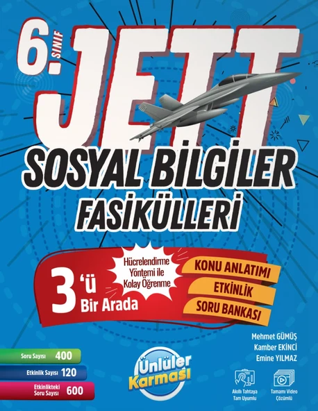 ÜNLÜLER KARMASI 6 Sınıf Jett Sosyal Bilgiler Fasikülleri 2025-2026 Maarif Modeli ürün görseli