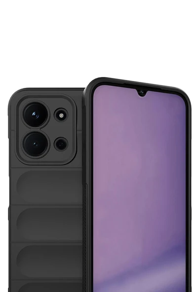 Xiaomi Redmi 15C 4G Kılıf Esnek TPU Oyuklu Arka Yüzey Tasarımlı Azn-Optimum - Resim 2