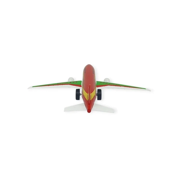 Çek Bırak Sesli Işıklı Metal Uçak - 180 - Kırmızı - 4