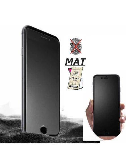 Apple iPhone 7 Plus Mat Seramik Ekran Koruyucu Siyah ürün görseli 1