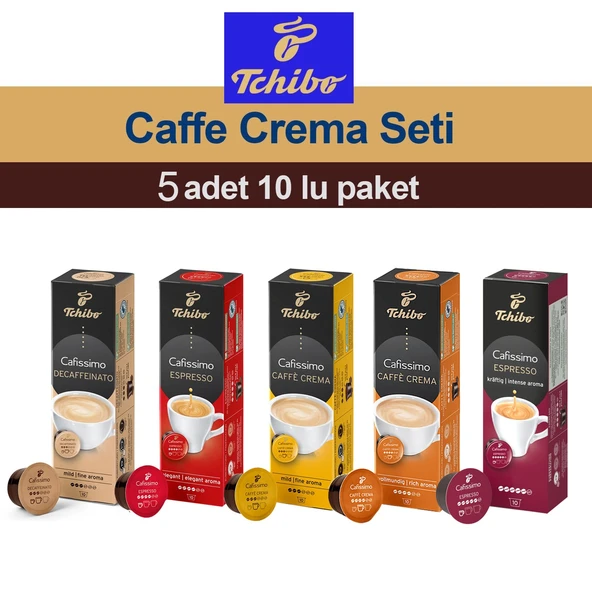 Tchibo Cafissimo Karma Kapsül Kahve Seti 5 Çeşit x 10 lu (50 Kapsül) ürün görseli 1