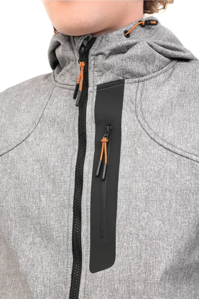 ML NEW TREND 1GT17 5PR Gri Erkek Softshell - Resim 4