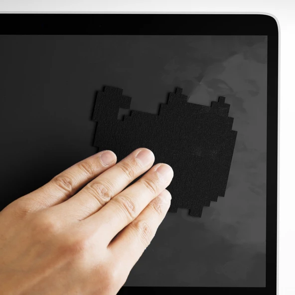 Mustard Cat Pixel Sicker Ekran Temizleyici - Resim 3