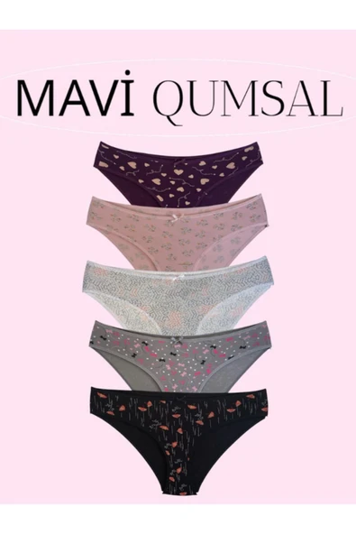 Desenli Bikini 5'li Set ürün görseli