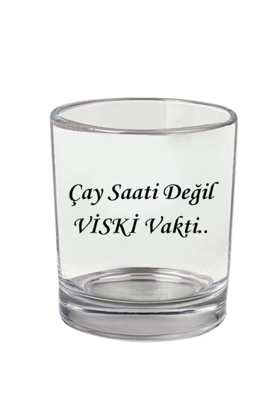 Söz Yazılı Viski Bardağı - Viski Vakti Bardak ürün görseli