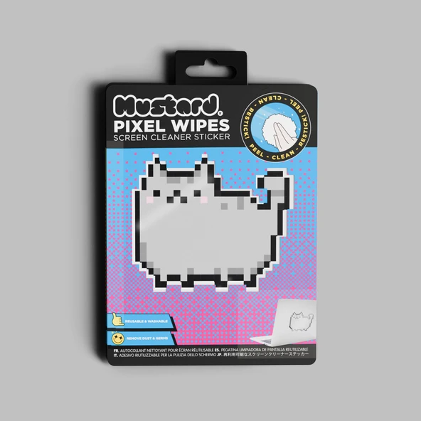 Mustard Cat Pixel Sicker Ekran Temizleyici ürün görseli