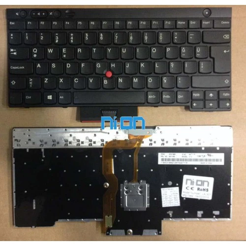 Nion Lenovo ThinkPad T430 uyumlu Notebook Klavye (Siyah TR) ürün görseli 1