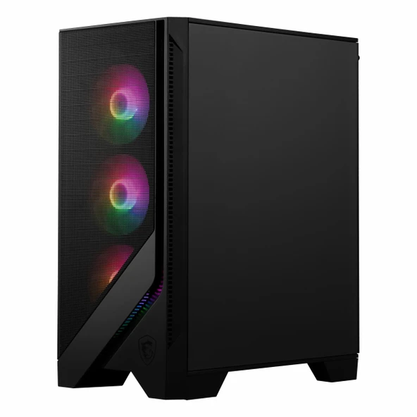 MSI MAG Forge 120A B65 650W 80+ Bronz USB 3.2 RGB ATX Mid Tower Siyah Kasa - Resim 3
