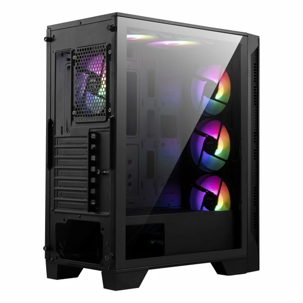 MSI MAG Forge 120A B65 650W 80+ Bronz USB 3.2 RGB ATX Mid Tower Siyah Kasa - Resim 8