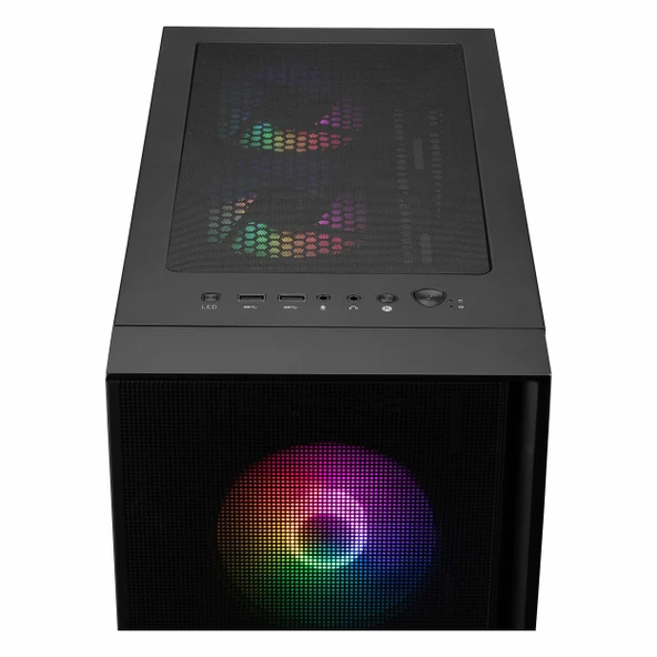 MSI MAG Forge 120A B65 650W 80+ Bronz USB 3.2 RGB ATX Mid Tower Siyah Kasa - Resim 5
