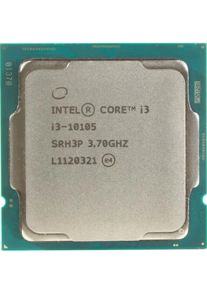 Intel Core i3 10105 Soket 1200  3.70GHz 6MB  14nm İşlemci Tray - 1