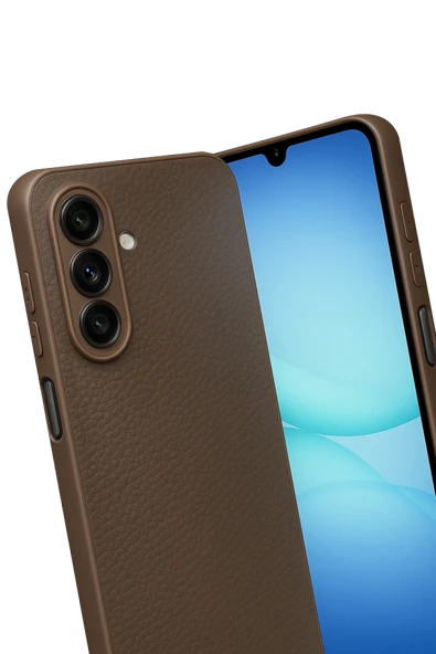 Samsung Galaxy A17 5G Kılıf Deri Görünümlü Silikon Azn-Thermax - Resim 2