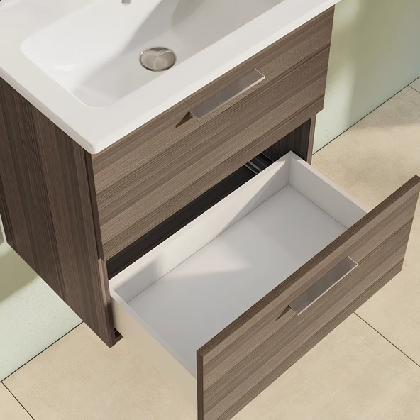 VitrA Mia 75103 Banyo Dolabı Seti Çekmeceli 60 cm Cordoba - 6