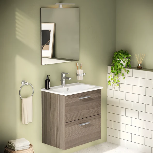 VitrA Mia 75103 Banyo Dolabı Seti Çekmeceli 60 cm Cordoba - 4