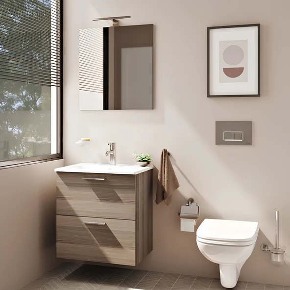 VitrA Mia 75103 Banyo Dolabı Seti Çekmeceli 60 cm Cordoba - 3