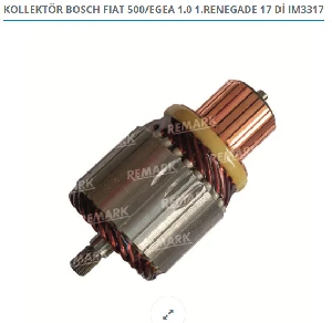 MARŞ KOLLEKTÖRÜ BOSCH FIAT 500/EGEA 1.0 1.RENEGADE 17 DİŞ - REMARK-IM3317 ürün görseli