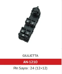 CAM ANAHTARI SOL GIULIETTA 10-20 - MCAR-AN1210 ürün görseli