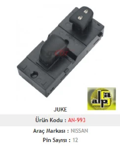 CAM ANAHTARI-SAĞ ÖN JUKE TEKLİ - MCAR-AN993 ürün görseli