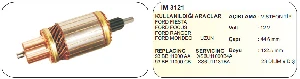 MARŞ KOLLEKTÖRÜ-VIST 12V 9D FİESTA/ FOCUS 122MM - REMARK-IM3121 - 1