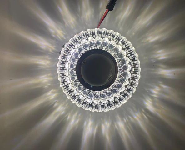 3 Adet CATA CT 6637 Lale Led Çerçeveli Günışığı Cam Spot Kasası - 5