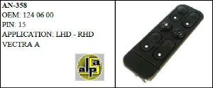 CAM ANAHTARI>OPEL VECTRA A  DÖRTLÜ   >>1240600 - MCAR-AN358 ürün görseli