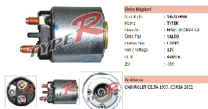 MARŞ OTOMATİĞİ> ZM494  12V  CHEVROLET CELTA  1999CORSA 2002 - TYPER-14VAL0494-Si-Way ürün görseli