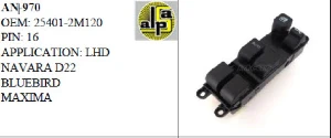 CAM ANAHTARI>NİSSAN D22 - MAXIMA - BLUEBIRD  SOL  >>25401-VB000/25401-2M120 - MCAR-AN970 ürün görseli 1