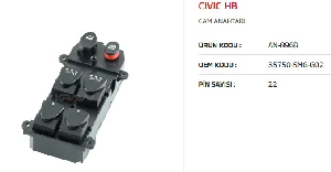 CAM ANAHTARI SOL HONDA CIVIC HB 06-12 - MCAR-AN896B ürün görseli
