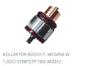 MARŞ KOLLEKTÖRÜ-BOS 12V 18D MEGANE IV 1,5 DCİ STAR-STOP - REMARK-IM3312 ürün görseli