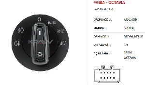 CAM ANAHTARI>FABIA - OCTAVIA FAR ANAHTARI - AUTO - MCAR-AN1469