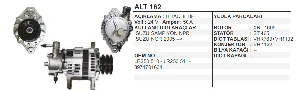 ALTERNATÖR-HT 24V 50A ISUZU NPR CHAMPION/ISUZU NPR 2005---> (VHR783+VH1132) TEK FİŞLİ - REMARK-ALT162 ürün görseli 1