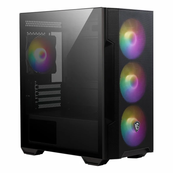 MSI MAG Forge M100R USB 3.2 ARGB mATX Mid Tower Siyah Kasa - Resim 4