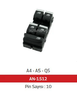 CAM ANAHTARI - DÖRTLÜ A4 - A5 - Q5 - MCAR-AN1512 ürün görseli